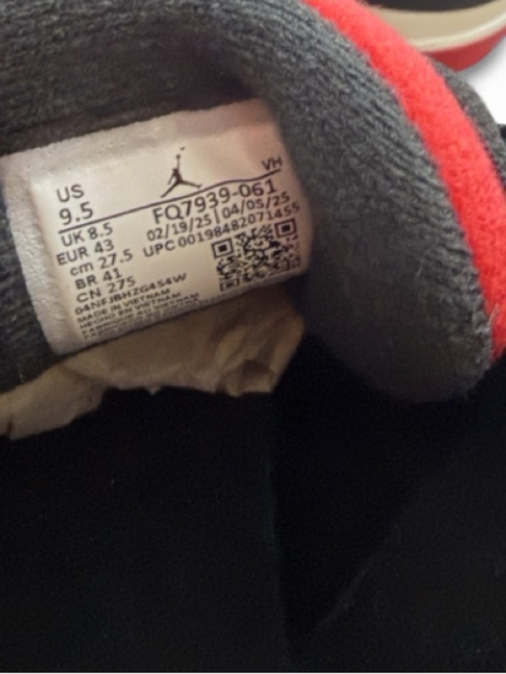 Nike Air Jordan 4 RM ‘Black Cement’ Shoes Size US Men’s 9.5/ Women’s 11 (NEW) - Picture 7 of 8